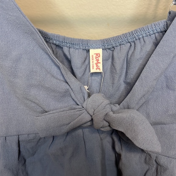 Rowme Solid Knot Front Peplum Cami - Picture 7 of 10